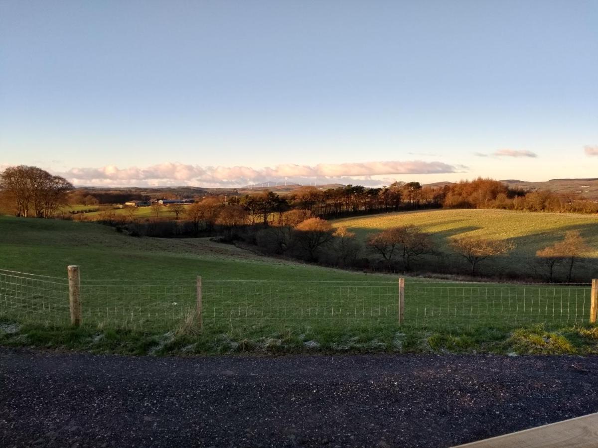 Cleeves Cabins Ailsa Luxury Lodge With Hot Tub Dalry  Exterior photo
